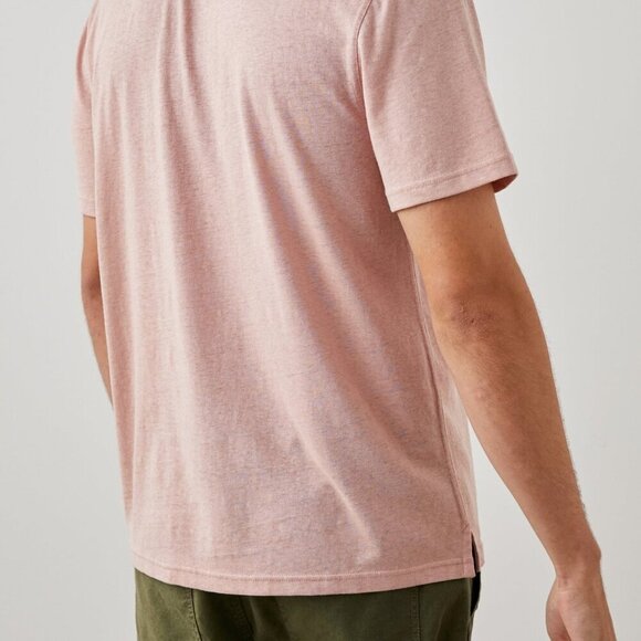 NWT RAILS Men's Levant Flamingo Short Sleeve Pink Polo Shirt XXL Hemp/Org Cotton - Picture 3 of 14